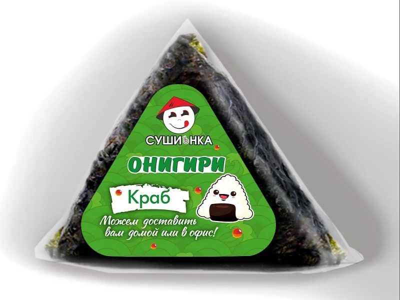 Онигири с крабом