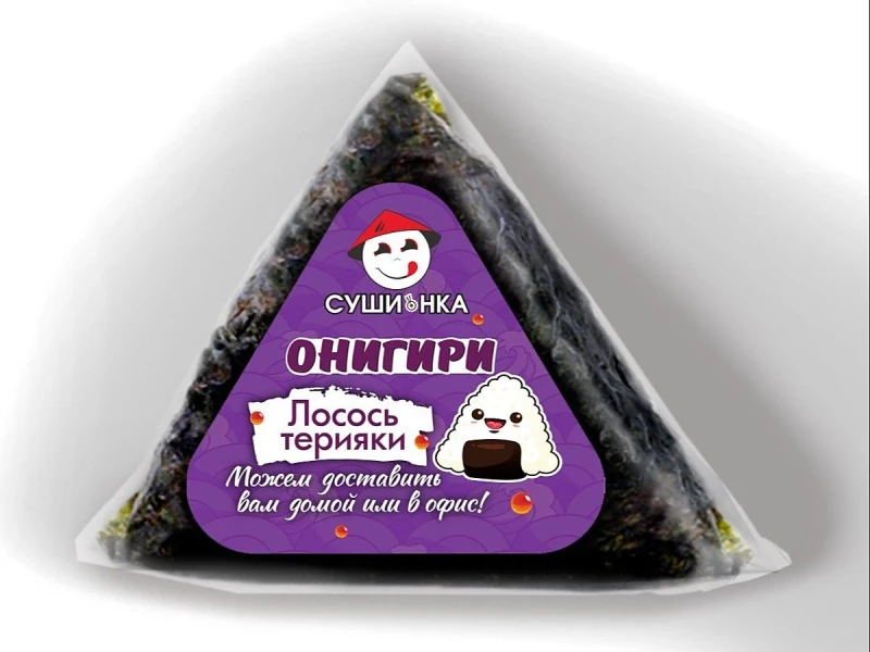 Онигири Жареный Лосось